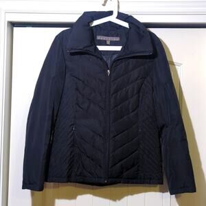 Kenneth Cole Reaction Black Full Zip Down Ski Jacket Women's Size M